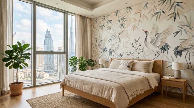 A modern bedroom in Dubai wit 6 768x429