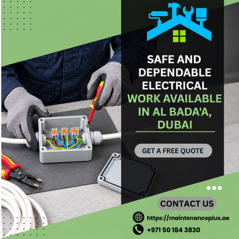 Junction box electrical maintenance service poster 768x768